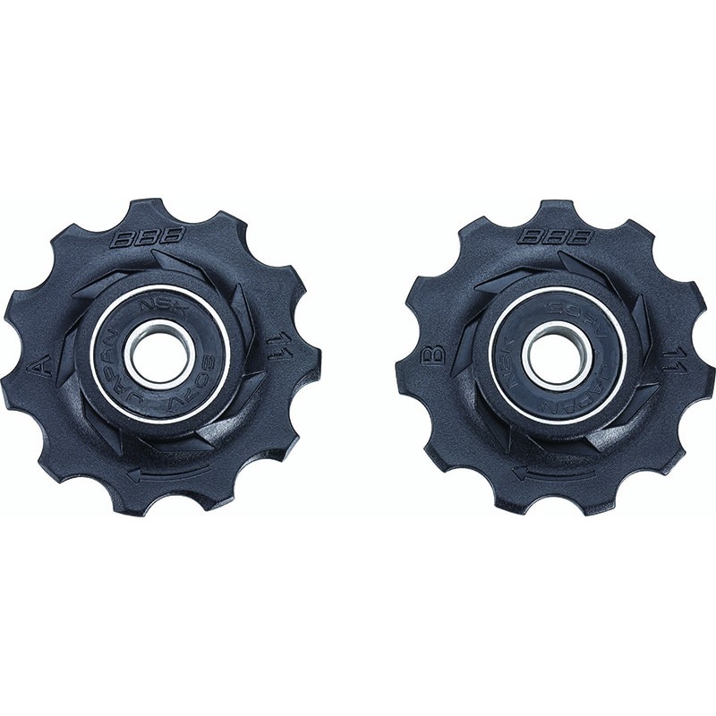 Galet De Dérailleur BBB RollerBoys BDP-05 – 11 Dents, Composite Verre/fibre, Compatible SRAM, Lubrifié