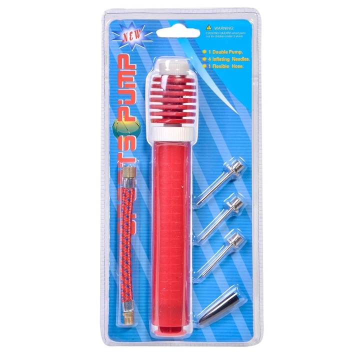 Pompa Manuala cu Accesorii, Diametru 6cm, Ideala pentru Diverse Aplicatii, Usor de Utilizat, Compacta si Portabila