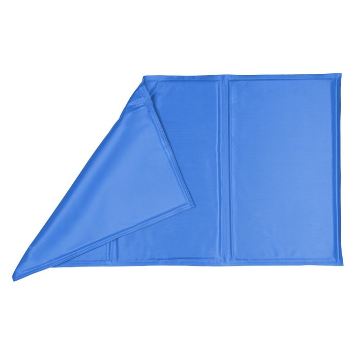 Охлаждаща постелка за домашни любимци 90x50 см, самоохлаждащ се гел, сгъваема, водоустойчива