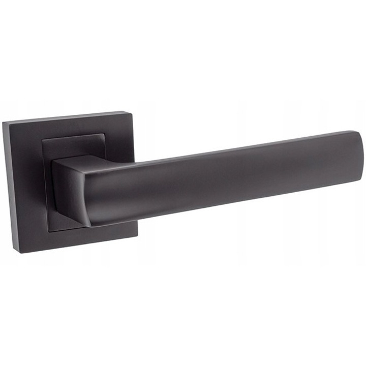 Maner usa interior Km Express, negru mat, aluminiu, 54x10x54mm, set 2 bucati