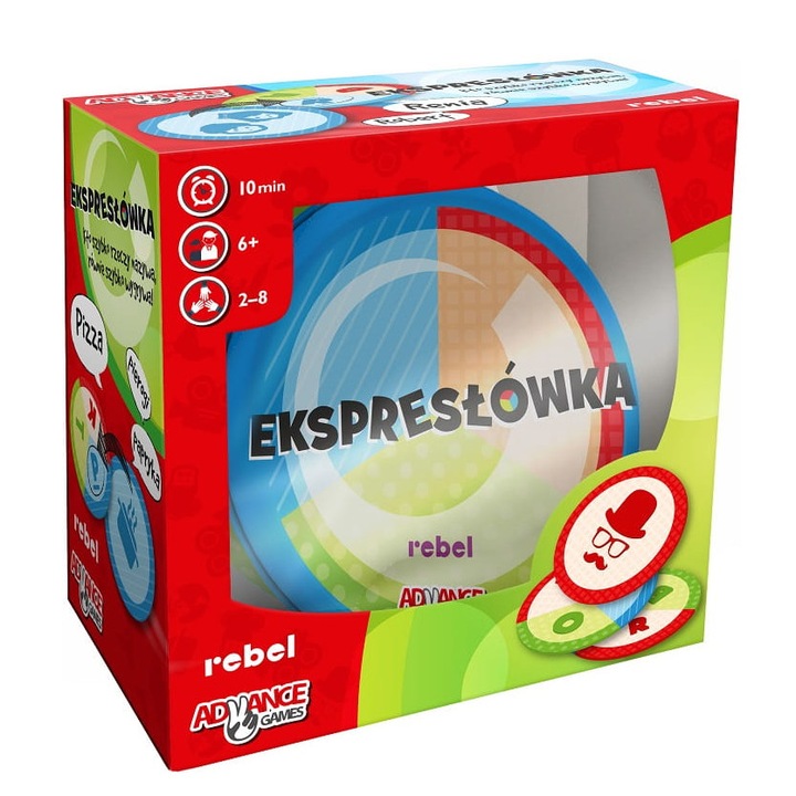 Joc de societate, Rebel, Ekspres'uwka, 2-8 jucatori, 10 minute, 13x13,5x7,5cm