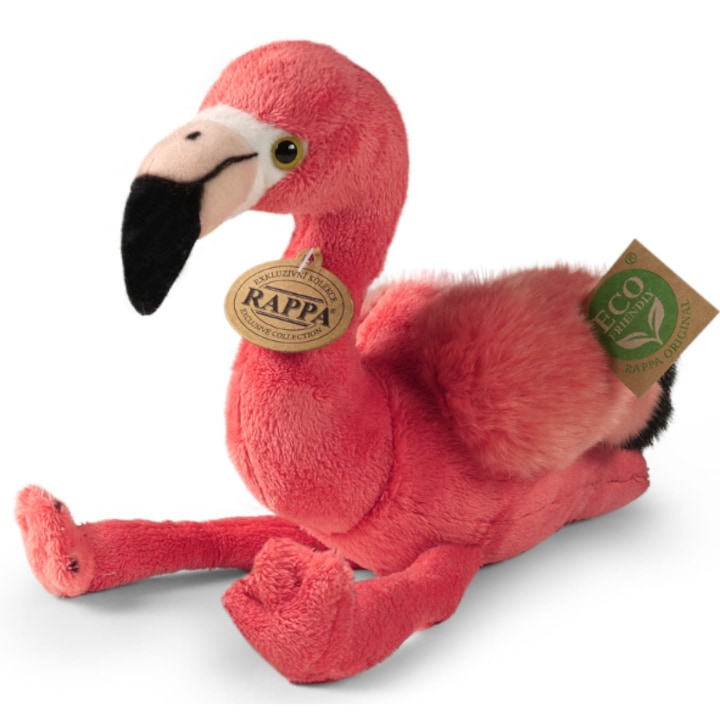 Jucarie de plus, Rappa, flamingo, 23 cm, Eco Friendly