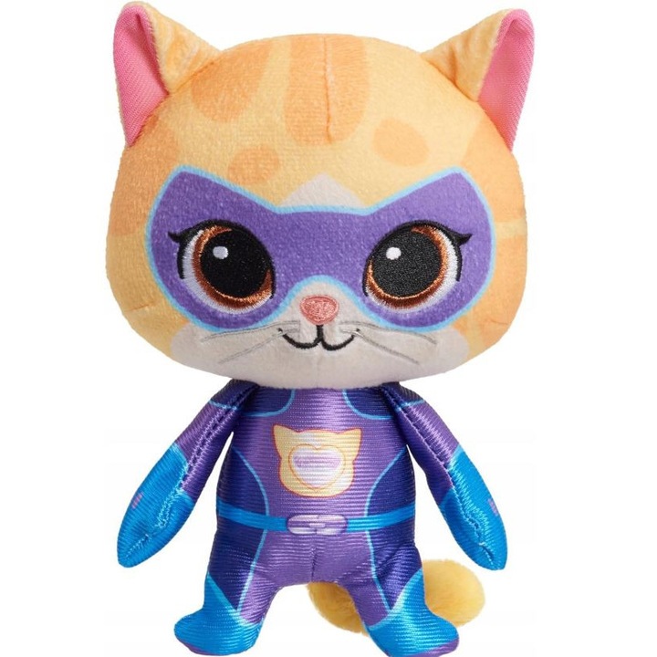 Superkitties - Плюшена играчка Sparks Макс 18 см, Just Play, лилава, за деца 3+