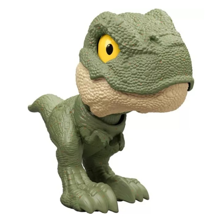 Figurina Jurassic World, Tyranozaur Rex, 7cm, verde, pentru copii 4+ ani