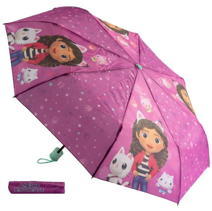 Umbrela copii, Gabi, GABY7210, 94cm, cu etui, pentru copii peste 3 ani