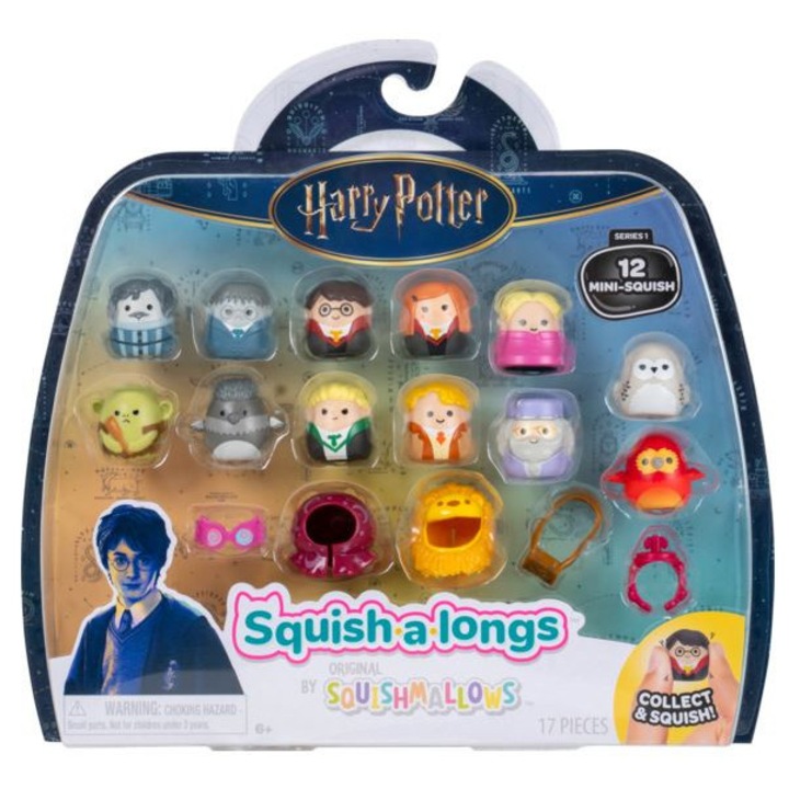 Set 12 Figurine Squish-a-longs Harry Potter, cu 4 accesorii, 6+ ani