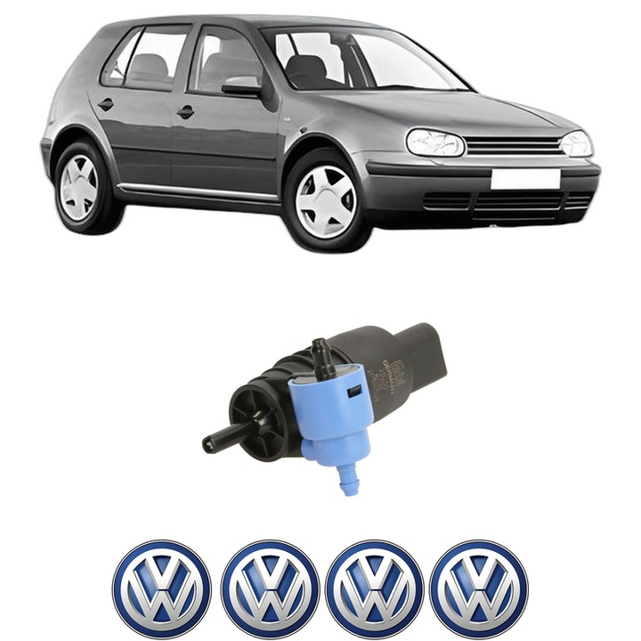 Pompa de apa spalare parbriz Volkswagen GOLF IV (1J1) din 1997-2005, auto, Febi, 4x Stickere auto cu Volkswagen