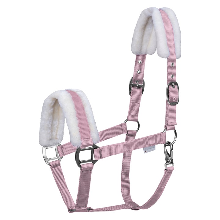 Capastru roz cu blanita pentru ponei