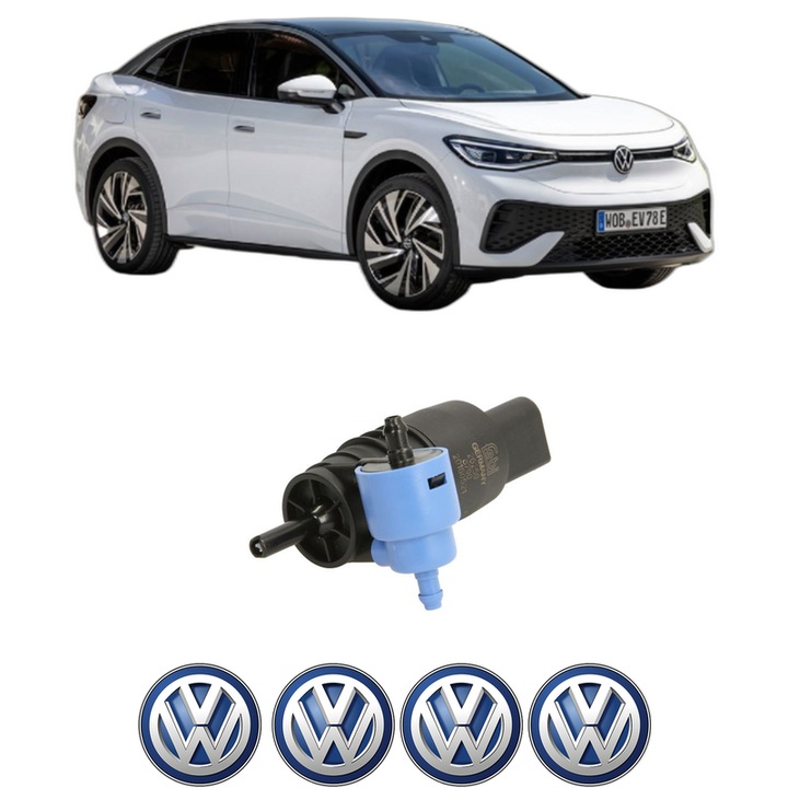 Pompa de apa spalare parbriz Volkswagen ID.5 (E39) din 2021, auto, Febi, 4x Stickere auto cu Volkswagen