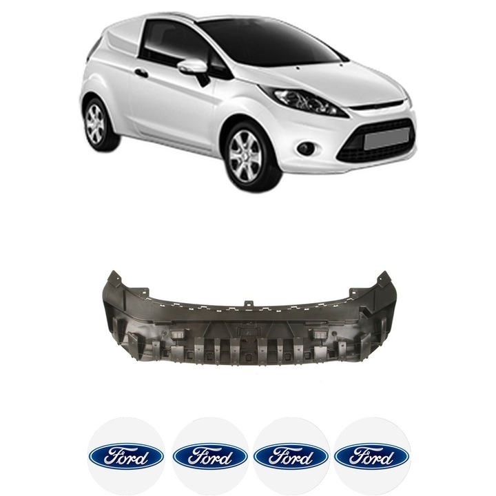 Scut bara FORD FIESTA VI Van din 1999-2005, protectie auto, plastic, 4x Stickere auto cu FORD