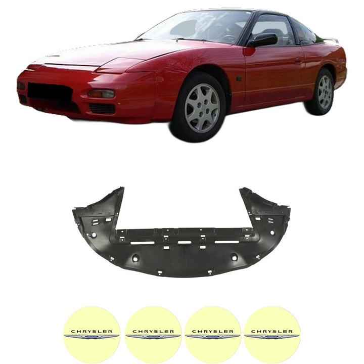 Scut bara CHRYSLER 200 Saloon din 2004-2012, protectie auto, plastic, 4x Stickere auto cu CHRYSLER