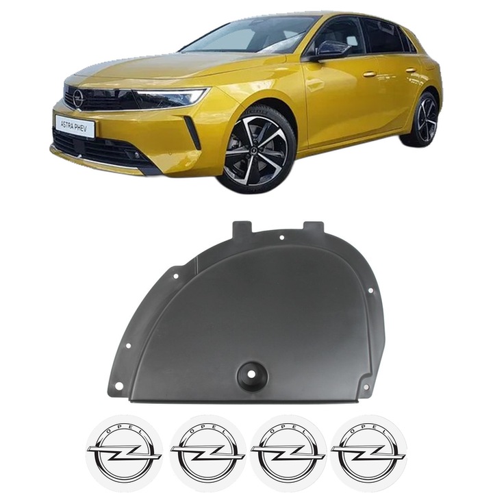 Scut bara OPEL ASTRA L (OV5) din 2021-2023, protectie auto, plastic, 4x Stickere auto cu OPEL