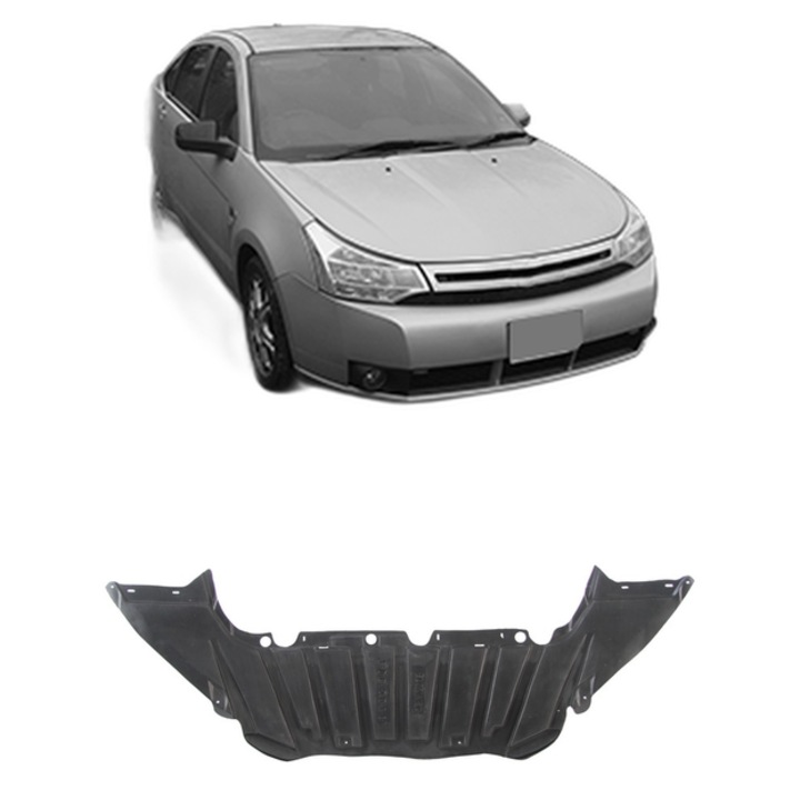 Scut bara FORD USA FOCUS din 1998-2021, protectie auto, plastic, 4x Stickere auto cu FORD USA