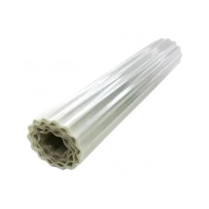 Sul ondulat din fibra de sticla, poliester transparent 1m x 10m