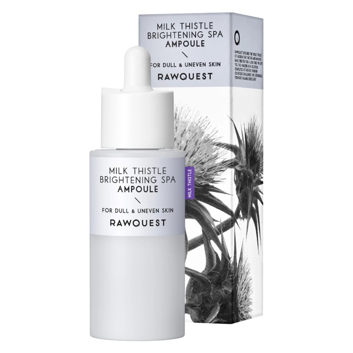 Ser cu armurariu pentru luminozitatea tenului tern, cu ton neuniform, Brightening SPA Ampoule, Rawquest, 50 ml