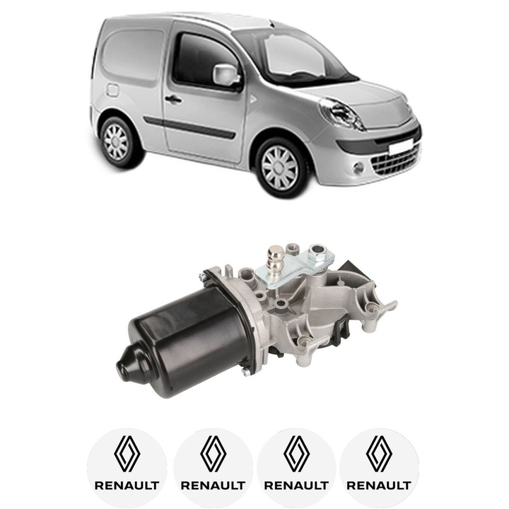 Motor Stergator Fata RENAULT KANGOO Express (FW0/1_) din 2008-2013, auto, 4x Stickere auto cu RENAULT