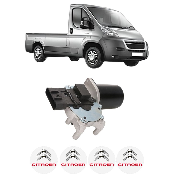 Motor Stergator Fata CITROEN JUMPER II Platform/Chassis din 2006-2023, auto, 4x Stickere auto cu CITROEN