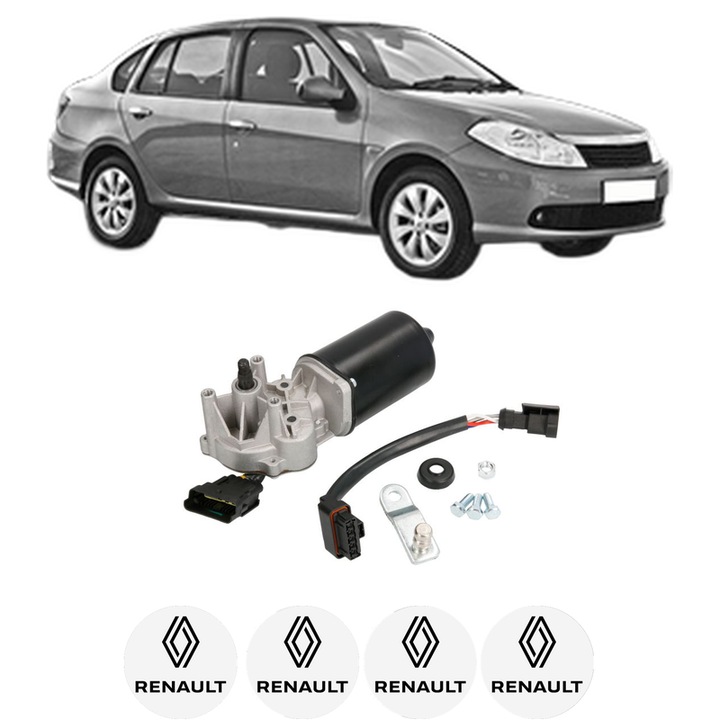 Motor Stergator Fata RENAULT THALIA II (LU_) din 2008-2014, auto, 4x Stickere auto cu RENAULT