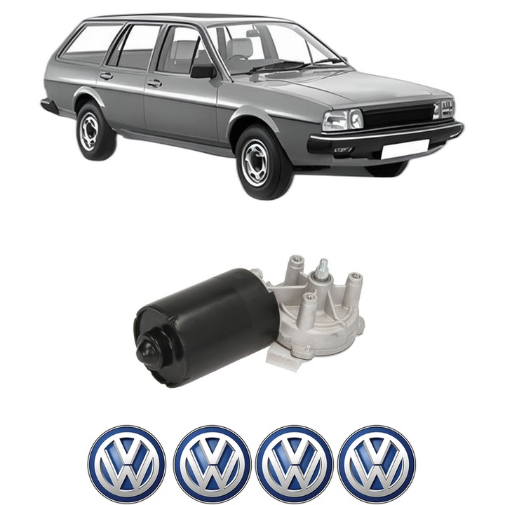Motor Stergator Fata Volkswagen PASSAT B2 Variant (33B) din 1980-1988, auto, 4x Stickere auto cu Volkswagen