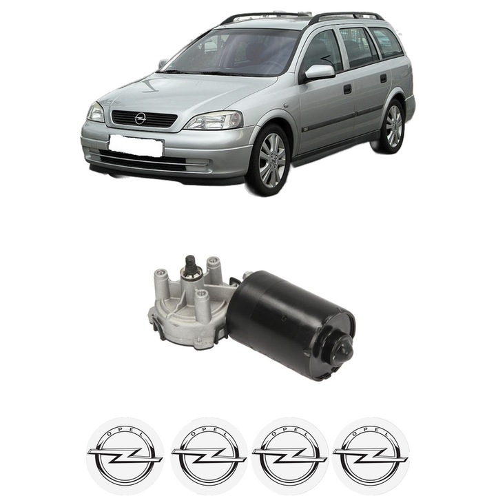 Motor Stergator Fata OPEL ASTRA G CLASSIC Caravan (F35) din 2007-2009, auto, 4x Stickere auto cu OPEL