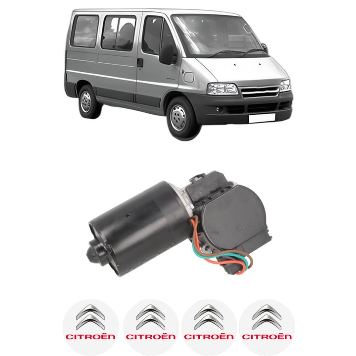 Motor Stergator Fata CITROEN JUMPER I Bus (244, Z_) din 2002-2006, auto, 4x Stickere auto cu CITROEN