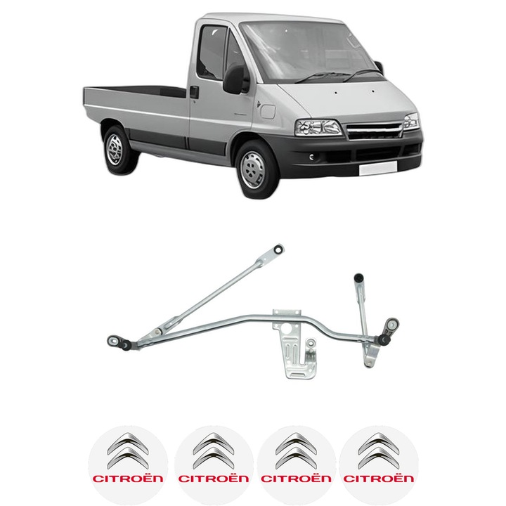 Legaturi Stergator parbriz Fata CITROEN JUMPER I Platform/Chassis (244) din 2002-2006, auto, 4x Stickere auto cu CITROEN