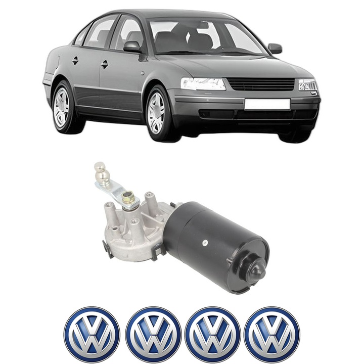 Motor Stergator Fata Volkswagen PASSAT B5 (3B2) din 1996-2000, auto, 4x Stickere auto cu Volkswagen