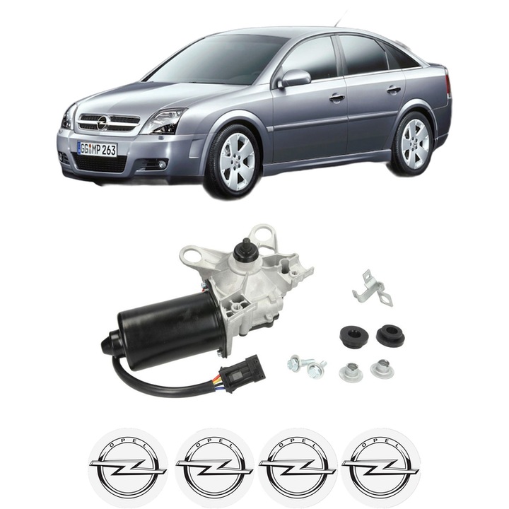 Motor Stergator Fata OPEL VECTRA C GTS (Z02) din 2002-2009, auto, 4x Stickere auto cu OPEL