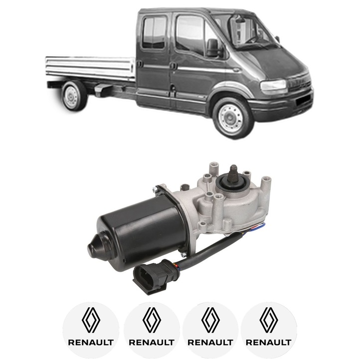 Motor Stergator Fata RENAULT MASTER II Platform/Chassis (ED/HD/UD) din 2001-2011, auto, 4x Stickere auto cu RENAULT