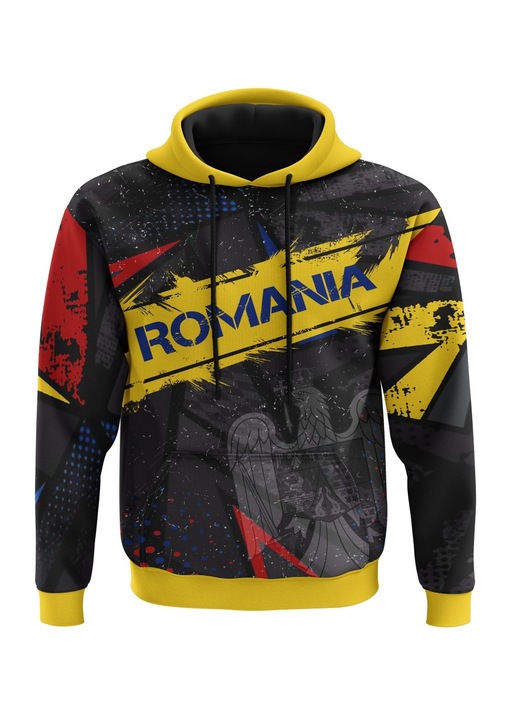 Hanorac barbati Romania 2.5.5 maneca lunga, multicolor