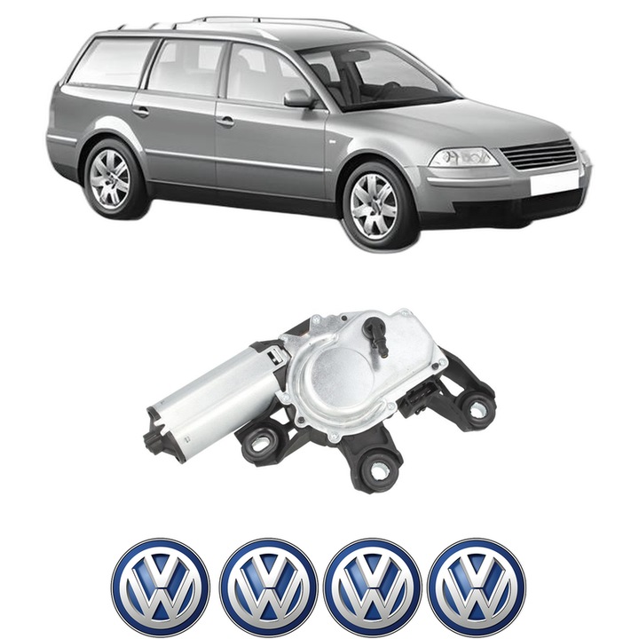 Motor Stergator Spate Volkswagen PASSAT B5.5 Variant (3B6) din 2000-2005, auto, 4x Stickere auto cu Volkswagen