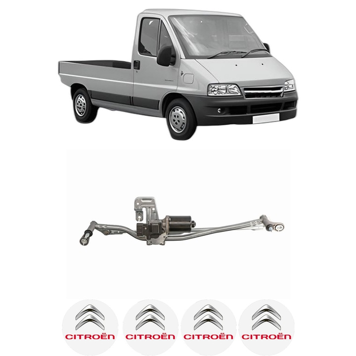 Motor Stergator Fata CITROEN JUMPER I Platform/Chassis (244) din 2002-2006, auto, 4x Stickere auto cu CITROEN