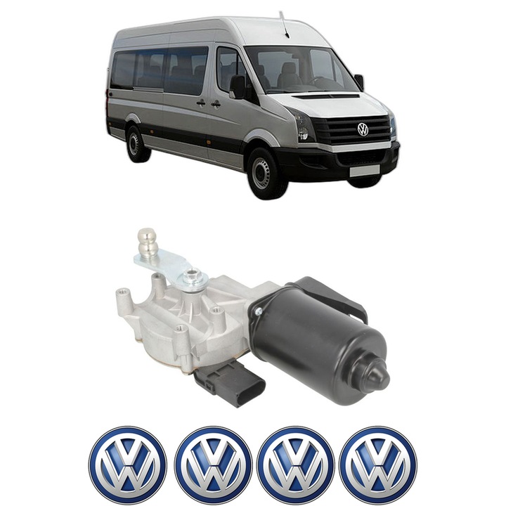 Motor Stergator Fata Volkswagen CRAFTER 30-35 Bus (2E_) din 2006-2016, auto, 4x Stickere auto cu Volkswagen
