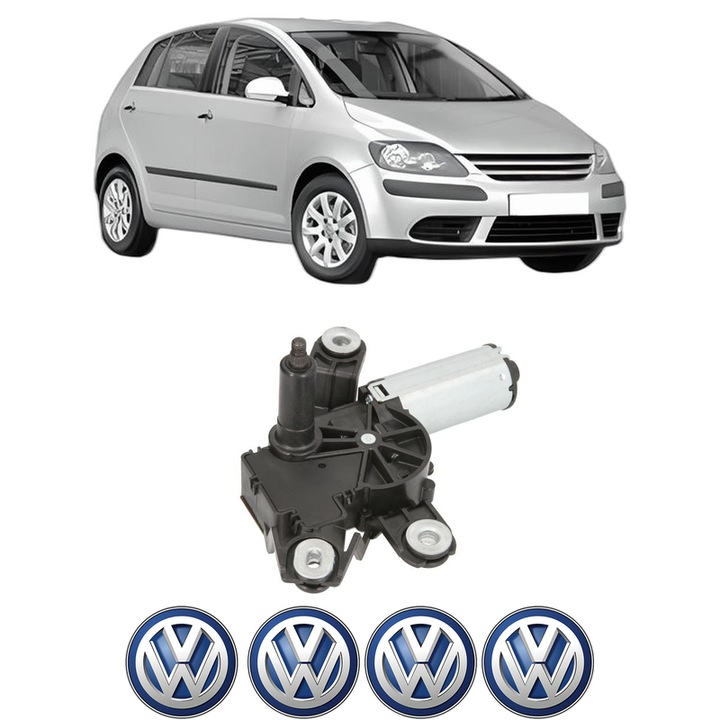 Motor Stergator Spate Volkswagen GOLF PLUS V (5M1, 521) din 2004-2013, auto, 4x Stickere auto cu Volkswagen