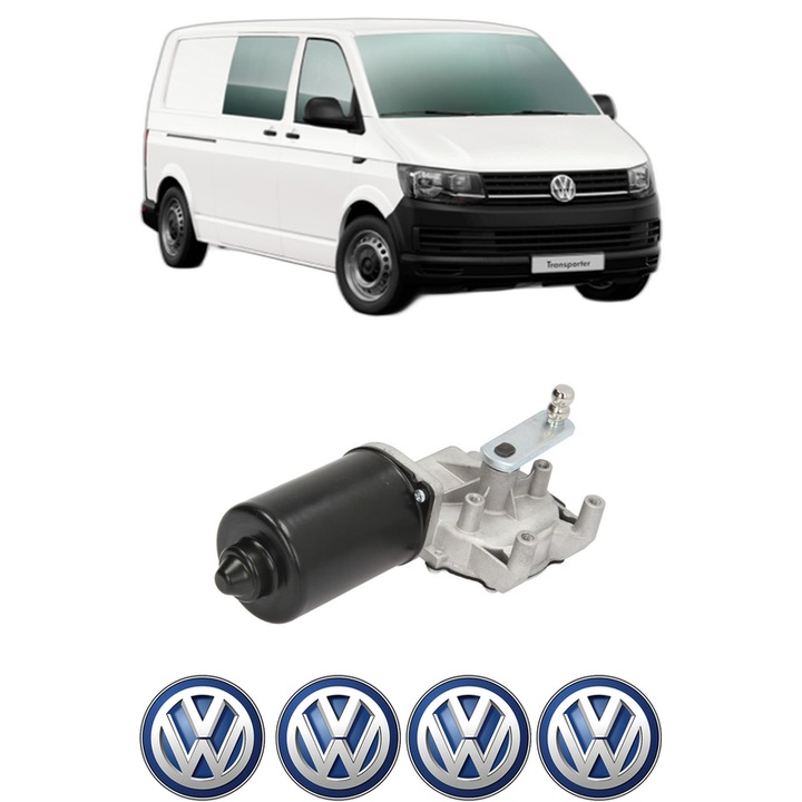Motor Stergator Fata Volkswagen TRANSPORTER T6 / CARAVELLE T6 Bus (SGB, SGJ, SHB, SHJ) din 2015-2024, auto, 4x Stickere auto cu Volkswagen