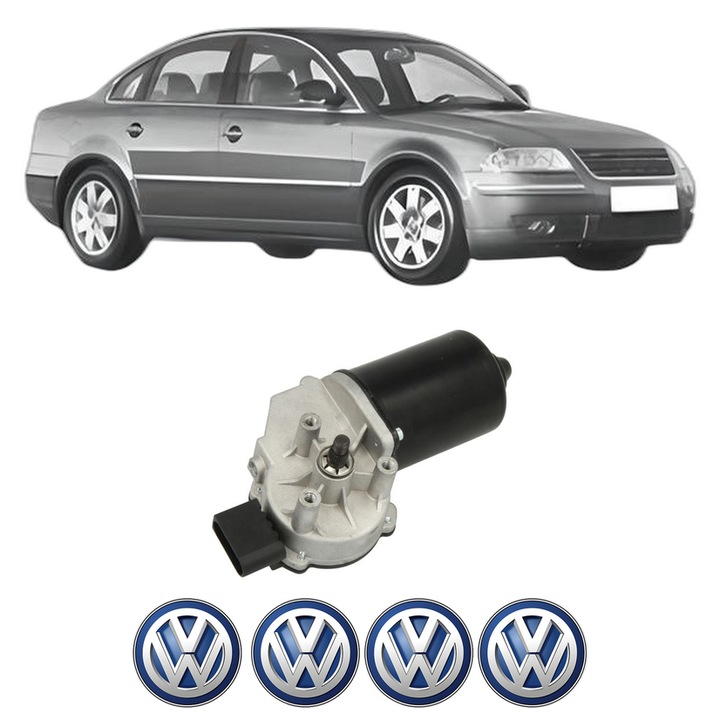 Motor Stergator Fata Volkswagen PASSAT B5.5 (3B3) din 2000-2005, auto, 4x Stickere auto cu Volkswagen