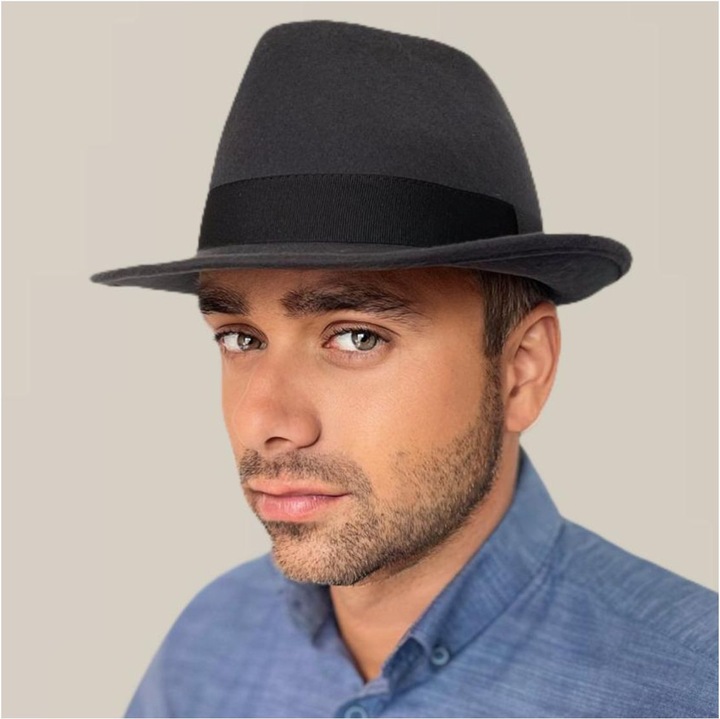 Palarii barbati lux Confortino Mister GRI, Gri