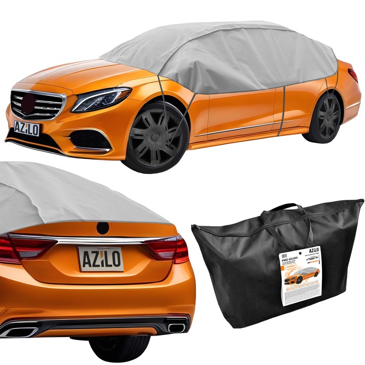 Husa auto exterioara jumatate prelata pentru acoperis si ferestre AZILO Pro Igloo L sedan 280 - 310 cm