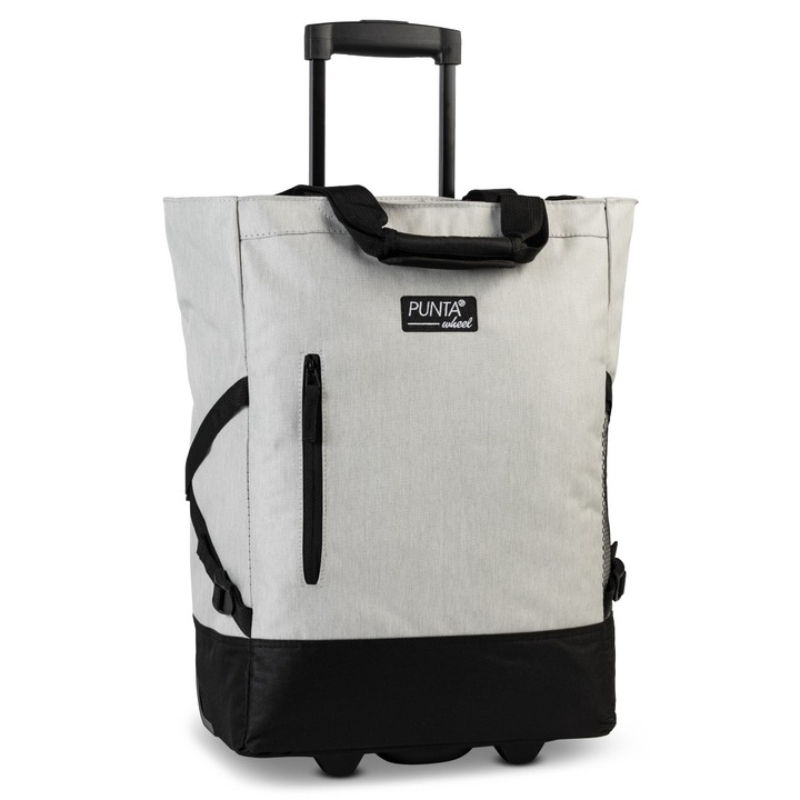 Punta Bevásárló táska, gurulós, F10183, Világosszürke