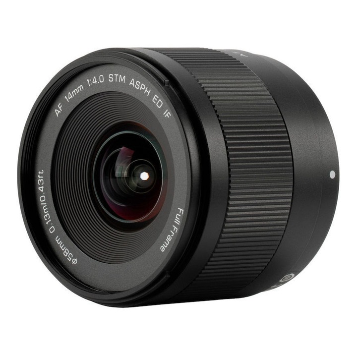 Obiectiv, Viltrox AF 14mm F4.0 Air, ultra-wide 112.6, compact, pentru montura Sony E, 58mm, 0.13m