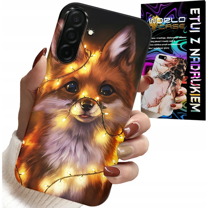 Carcasă pentru telefon, World Case, Samsung Galaxy A26 5G, imprimeu dulce vulpe pădure, silicon