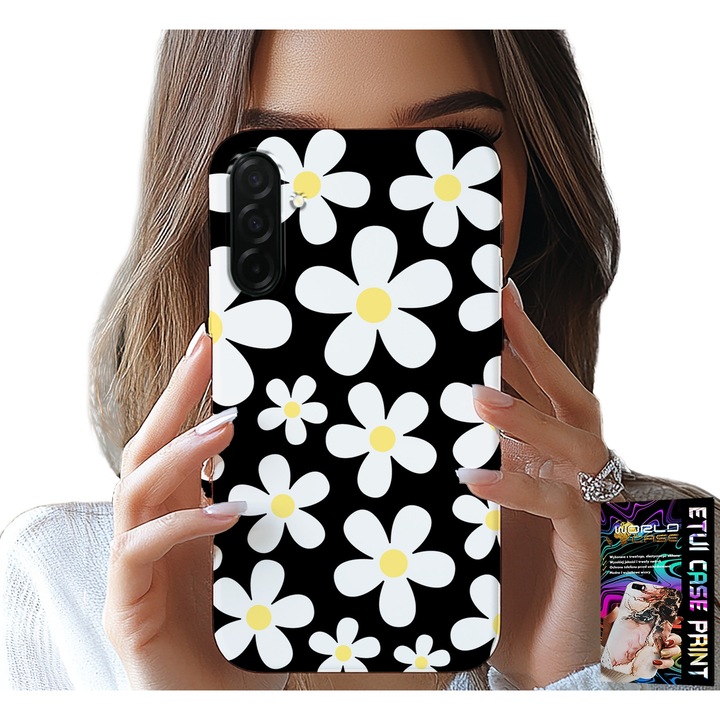 Carcasă pentru telefon, World Case, Daisy, imprimeu floral, silicon, compatibil Samsung Galaxy A26 5G