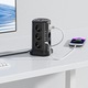 Prelungitor vertical VarioShop, 12 prize, 5 porturi USB, protectie supratensiune, carcasa ignifuga, 20x12x12cm