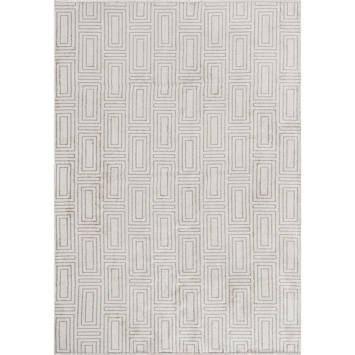 Covoare, Rug Couture, model 4842, gri caramida - ecru, 2400g/m², 7mm