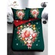 Lenjerie de Pat, Bumbac Satinat, 1 Persoana, 4 Piese, Santa Claus With Balloons, 155x220cm, Multicolor