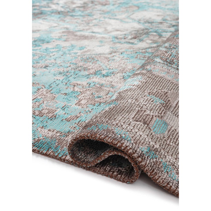 Covor oriental, Rug Couture, 2400g/m², 7mm grosime, colorare in cafea, 160x230cm