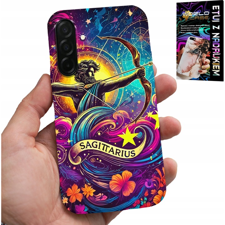 Carcasa pentru Samsung Galaxy A26 5G, World Case, Semn Zodiacal, Săgetător, Silicon, Multicolor