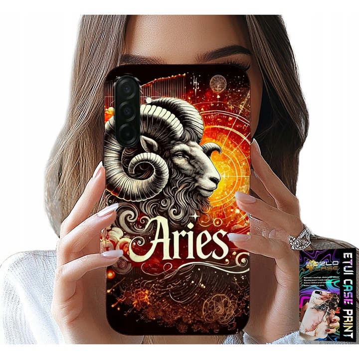 Telefontok, World Case, Samsung Galaxy A56 5G-hez, Bak csillagjegy, szilikon anyag, többszínű