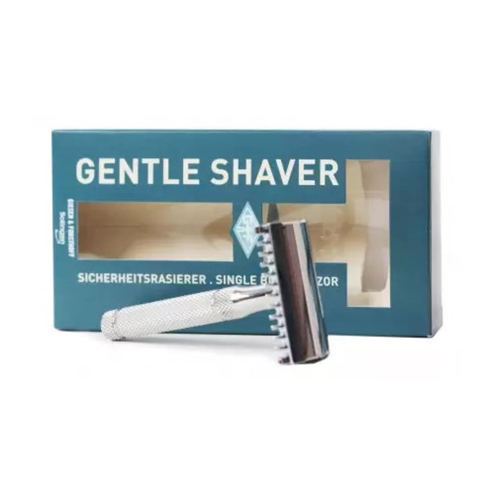 Brici clasic Timor, oțel inoxidabil, pieptene deschis, mâner 80mm