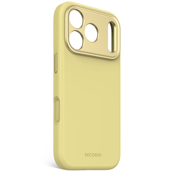 Husa din Silicon Antimicrobian DECODED pentru iPhone 17 Pro - Yuma Yellow